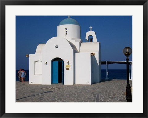 Framed Church in Greece Print