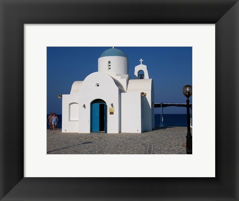 Framed Church in Greece Print