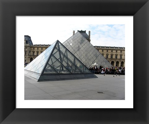 Framed Louvre Pyramid in Paris Print