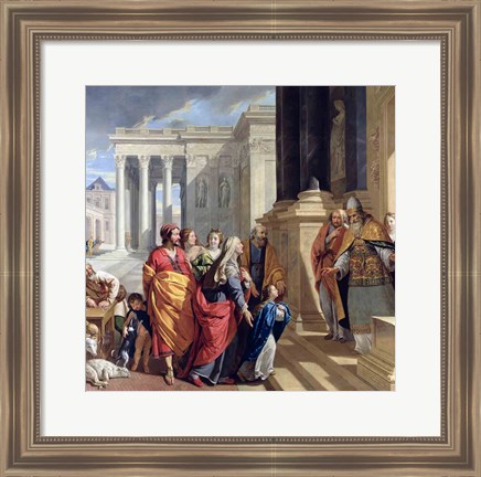 Framed Presentation of the Virgin in the Temple Print