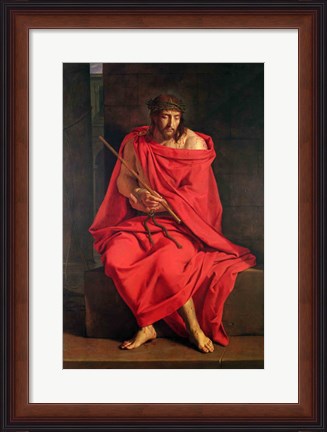 Framed Jesus mocked Print