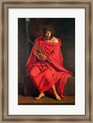 Framed Jesus mocked Print