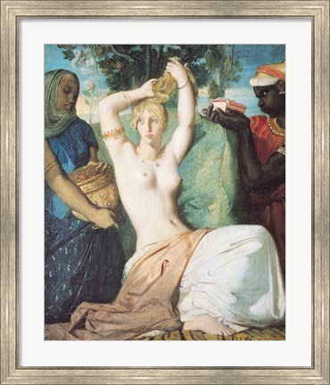 Framed Toilet of Esther, 1841 Print