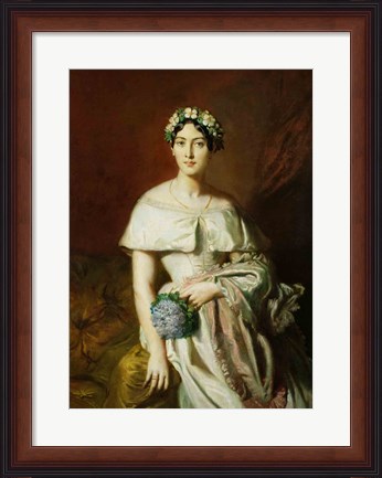 Framed Mademoiselle Marie-Therese de Cabarrus, 1848 Print