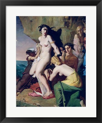 Framed Andromeda Tied to the Rock by the Nereids, 1840 Print