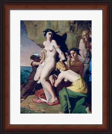 Framed Andromeda Tied to the Rock by the Nereids, 1840 Print