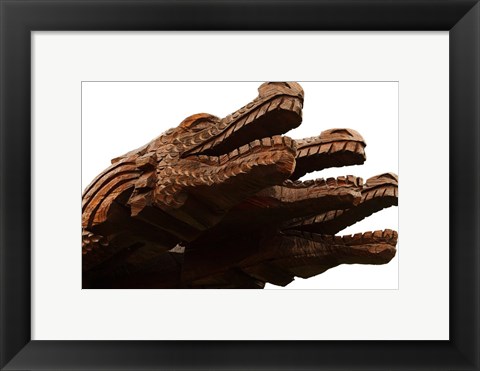 Framed Three Headed Dragon Print