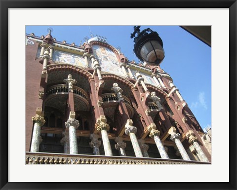 Framed Barcelona Palau de la Musica Catalana Print