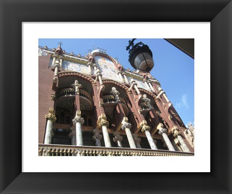 Framed Barcelona Palau de la Musica Catalana Print