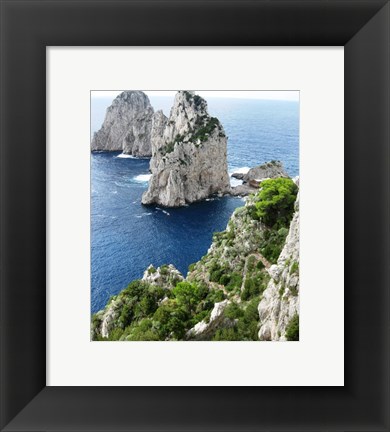 Framed Capri Faraglioni Stacks Print