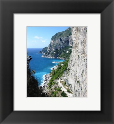 Framed Capri Coastline Photograph Print