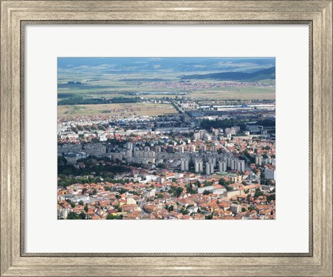 Framed Cast Shadows Over Brasov Print