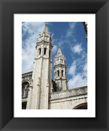 Framed Lisbon Jeronimos Monastery Tower Print