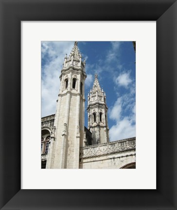 Framed Lisbon Jeronimos Monastery Tower Print