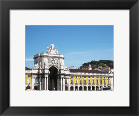 Framed Rua Augusta Arch of Triumph Print