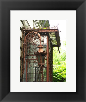 Framed Rusty Framework and Lamp Print