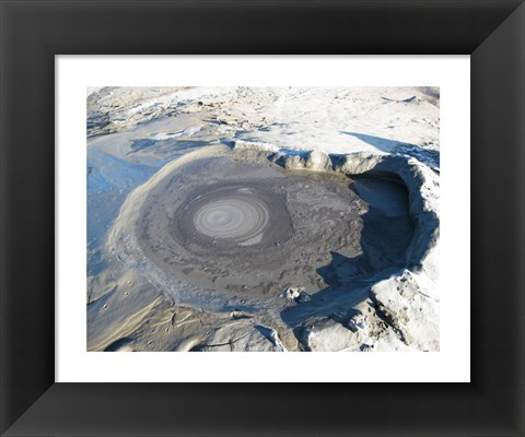 Framed Volcano Crater at Buzau Print