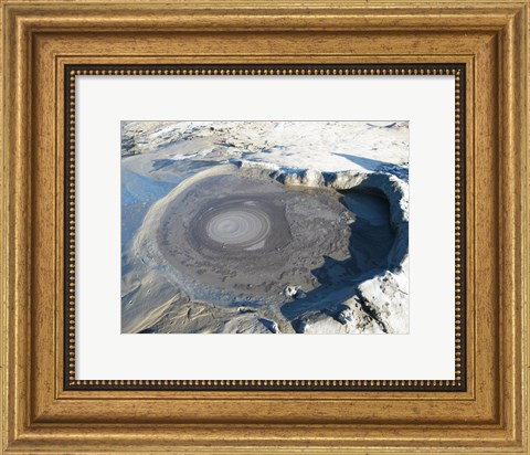 Framed Volcano Crater at Buzau Print