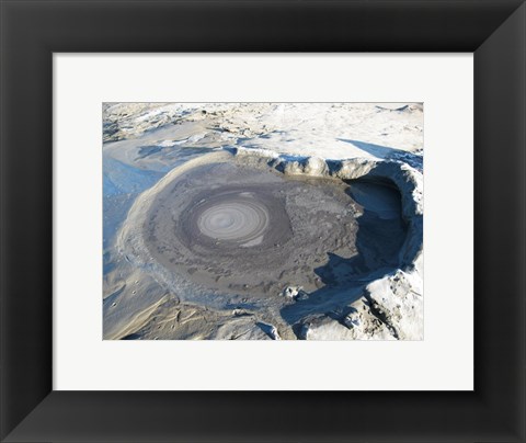 Framed Volcano Crater at Buzau Print