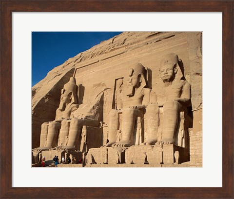 Framed Temple of Ramses II, Abu Simbel, Egypt Print