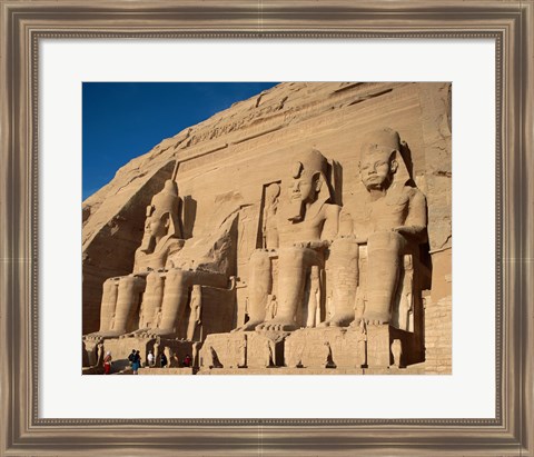 Framed Temple of Ramses II, Abu Simbel, Egypt Print