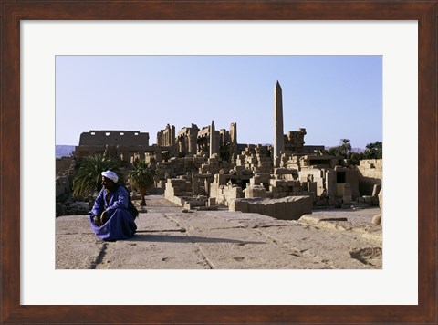 Framed Karnak Temple  Luxor  Egypt Print