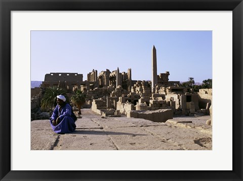 Framed Karnak Temple  Luxor  Egypt Print