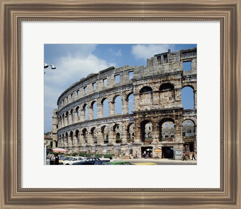 Framed Roman Amphitheater, Pula, Croatia Print