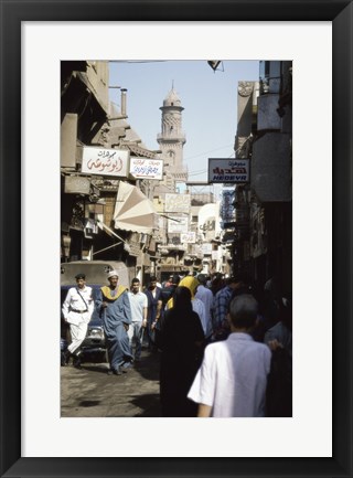 Framed Marketplace Cairo Egypt Print