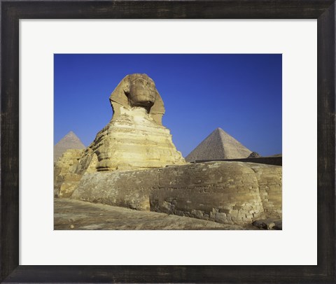 Framed Sphinx, Giza, Egypt Print