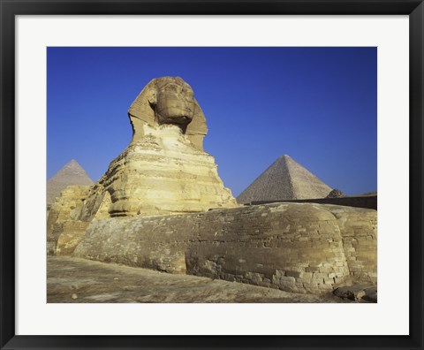 Framed Sphinx, Giza, Egypt Print