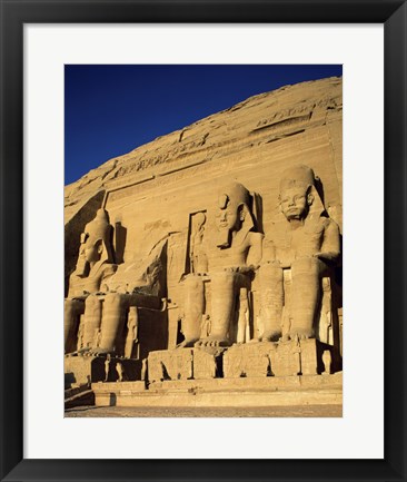 Framed Great Temple of Ramses II, Abu Simbel, Egypt Print