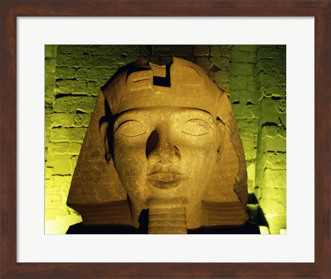 Framed Ramses II statue, Temple of Luxor, Luxor, Egypt Print