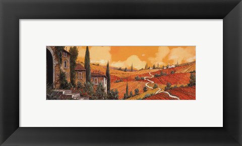 Framed Terra Di Siena Print