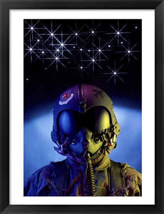 Framed US Airforce Fighter Pilot Print