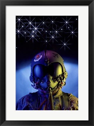 Framed US Airforce Fighter Pilot Print