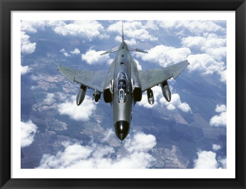 Framed McDonnell Douglas  F-4E Phantom II  Jet Fighter Print