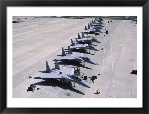 Framed U.S. Air Force F-15 Fighter Jets Print