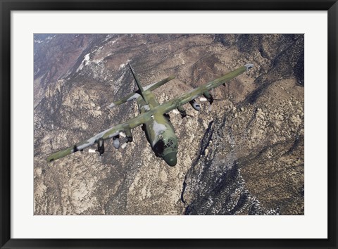 Framed C-130 Cargo Aircraft Print