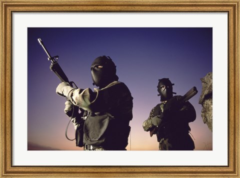 Framed SWAT Team  United States Military Print