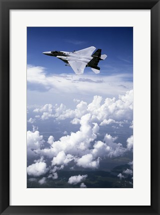 Framed F-15 Eagle Fighter  United States Air Force Print