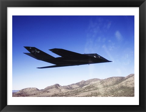 Framed F-117A Stealth Fighter Print