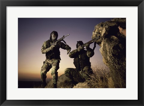 Framed SWAT Team United States Military Print