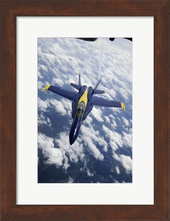 Framed U.S. Navy Blue Angels F-18 Hornet Print