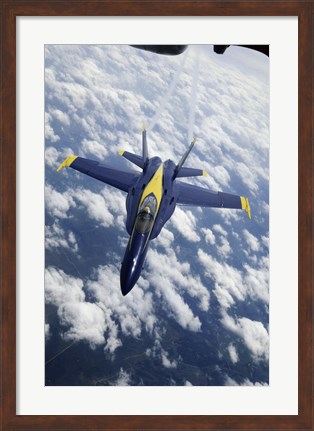 Framed U.S. Navy Blue Angels F-18 Hornet Print