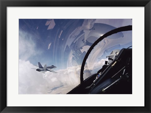 Framed US Marine FA-18 Hornet Print