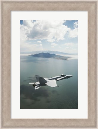 Framed U.S. Marine FA-18 Hornet Print