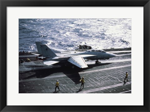 Framed U.S. Navy F-14 Tomcat USS John F. Kennedy Print