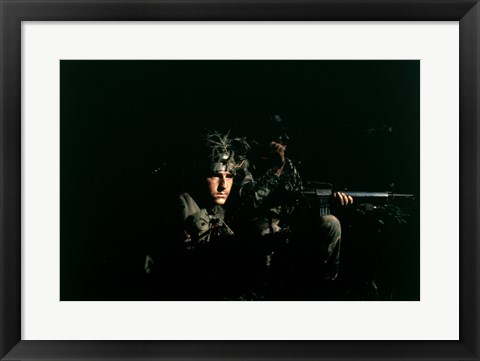 Framed Hahn AFB, Germany: Two Security Police Print