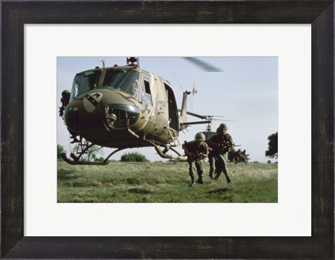 Framed UH-1H HUEY Print